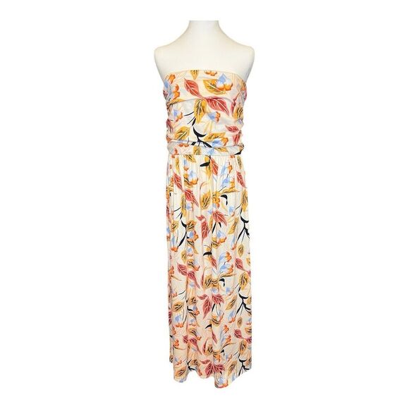 Grace Karin Women's‎ XL Strapless Floral Maxi Dress Multicolor Summer - Picture 1 of 6